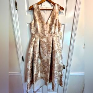 Eliza J brocade high-low sleeveless dress, size 10. Brand new with tags.